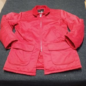 VINTAGE Sears Action‎ Rite Sports Center Coat Jacket Adult Large Red Union Made